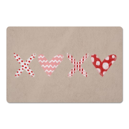 XOXO Pattern Floor Mat
